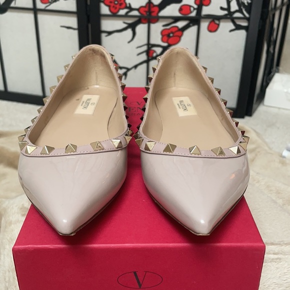 Valentino Rock studded Flats - Picture 4 of 9